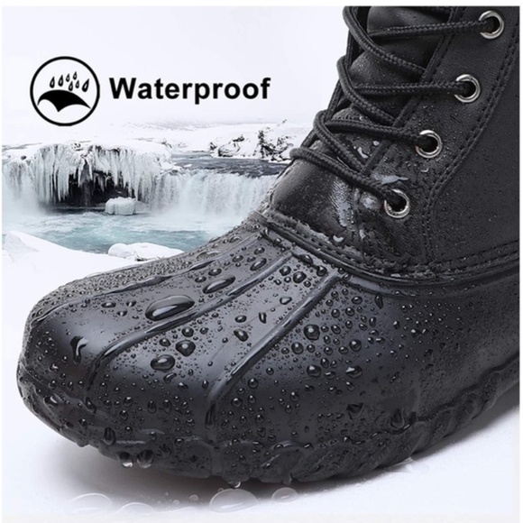 Black Men’s size 8 Aleader duck boots main image 7